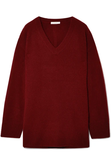 The Row Sabrinah oversized cashmere and silk-blend sweater