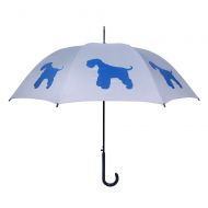 The San Francisco Umbrella Company San Francisco Umbrella Co, Blue/Silver Schnauzer Umbrella