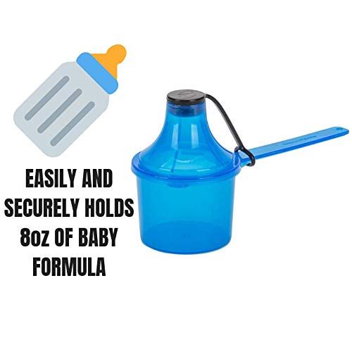  [아마존베스트]The Scoopie Scoopie 3 Count Portable Scoop Funnel Formula Dispenser, Blue - #1 Mom and Dad Approved - Eco...