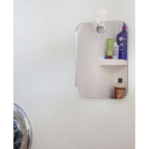  The Shave Well Company Deluxe Shave Well Fog-free Shower Mirror - Made in the USA - 33% larger than the Original Shave Well Anti-Fog Shower Mirror