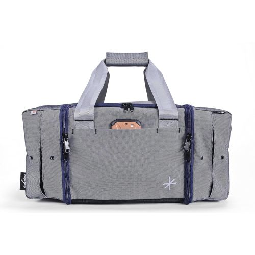  The Shrine Duality Duffel, Blue/White