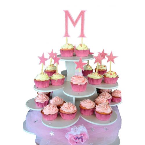  The Smart Baker 3 Tier Flower Cupcake Tower Stand Holds 48+ CupcakesAs Seen on Shark Tank Cupcake Stand