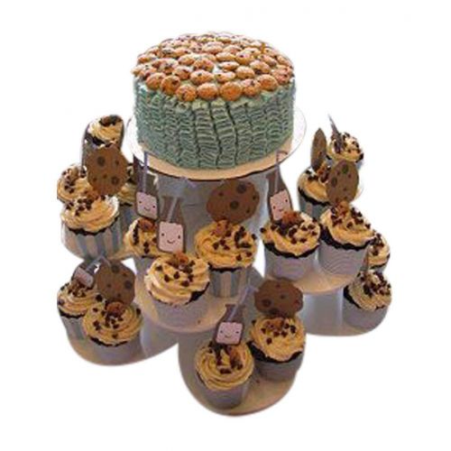  The Smart Baker 3 Tier Flower Cupcake Tower Stand Holds 48+ CupcakesAs Seen on Shark Tank Cupcake Stand