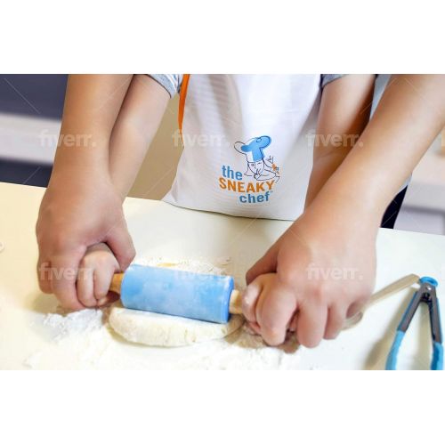  [아마존베스트]The Sneaky Chef Kids Cooking/Baking Set 37 Piece BPA Free, Child-Safe Essential Junior Utensils, Cooking Protection, Storage Case, Cookie Cutters, and 7 Healthy Recipe Cards - Ages