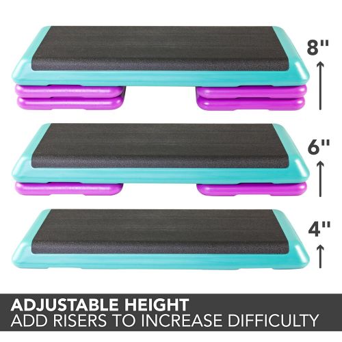  The Step Original Aerobic Platform  Health Club Size  With Four Original Risers