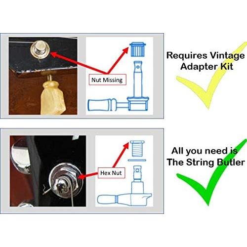  The String Butler V3 Guitar Tuning Improvement Device - Best Guitar Upgrade to Improve Tuning Stability (Gold Chrome)