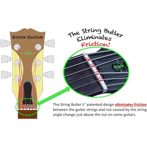  The String Butler Guitar Tuning Improvement Device - Best Guitar Upgrade to Improve Tuning Stability (V2 Lux)