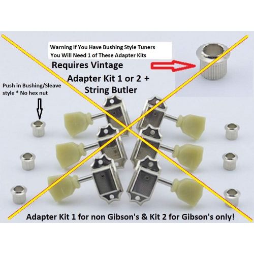  The String Butler Guitar Tuning Improvement Device - Best Guitar Upgrade to Improve Tuning Stability (V2 Silver Chrome)