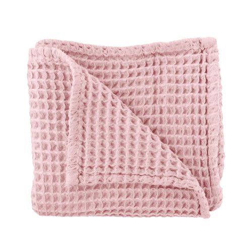  The Sugar House Cloud Blanket in Blush Pink - Made from Soft and Lofty Waffle Gauze - 100% Cotton - 36 x 40 - Baby Girl Gift