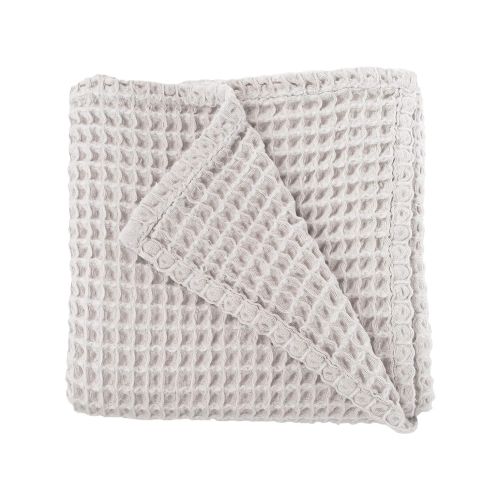  The Sugar House Cloud Blanket in Light Grey - Made from Soft and Lofty Waffle Gauze - 100% Cotton - 36 x 40 - Baby Girl Gift