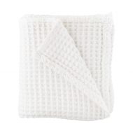 The Sugar House Cloud Blanket in White - Made from Soft and Lofty Waffle Gauze - 100% Cotton - 36 x 40 - Baby Girl Gift