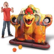 THE SUPER MARIO BROS. MOVIE Bowser Inflatable Sports Game for Kids, Indoor Games or Outdoor Games for Kids and Adults, Approximate Inflated Size 51 Inches L x 18 Inches W x 46 Inches H