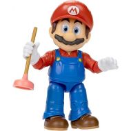 THE SUPER MARIO BROS. MOVIE - 5 Inch Action Figures Series 1 - Mario Figure with Plunger Accessory