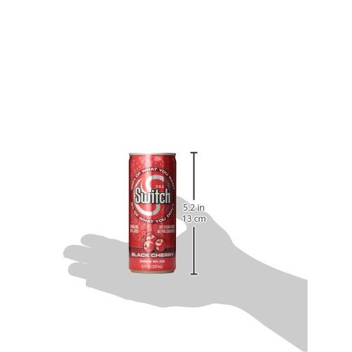  The Switch Sparkling Juice, Black Cherry, 8- Fl. Oz Cans (Pack of 24)