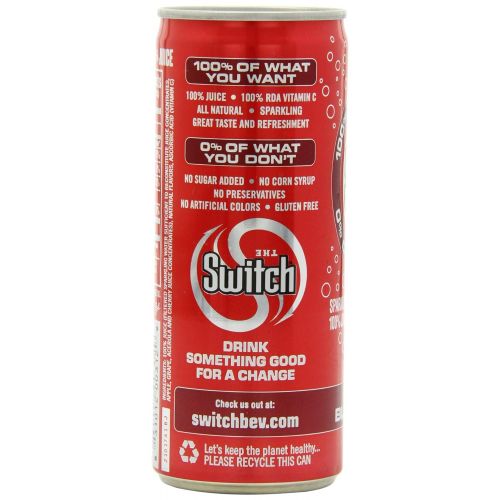  The Switch Sparkling Juice, Black Cherry, 8- Fl. Oz Cans (Pack of 24)