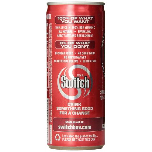  The Switch Sparkling Juice, Black Cherry, 8- Fl. Oz Cans (Pack of 24)