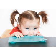 The Table Teether Safe Silicone Placemat for Teething BabyInfantor ToddlerSoothe and Protect Your Teething BabyBPA & PVC FreeOrange or TealOne-Piece TeetherIncludes Small Carrying Bag for Mob