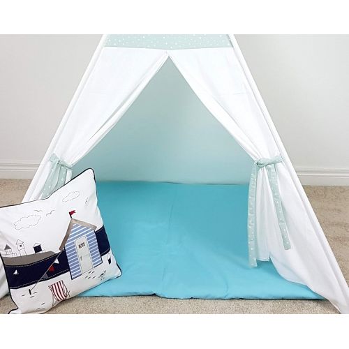  The Teepee Store Floor Mat 43 x 43 inch for Tent (Multiple colours) Kid-s Mattress Playhouse Big Mattress Infant-s Indoor Activity Cushion-s Pillow-s Sleeping Play-mat Play Baby Ma