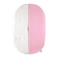 The Topponcino Company | Original Topponcino (Pink) | Montessori-Inspired Infant Security Pillow and Baby Lounger, Natural Cotton