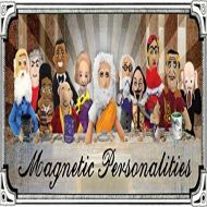 The Unemployed Philosophers Guild Marie Curie Finger Puppet and Refrigerator Magnet