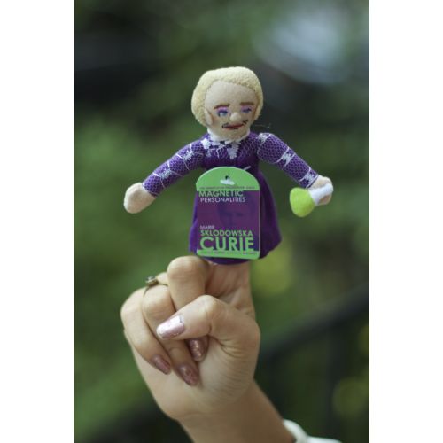  The Unemployed Philosophers Guild Marie Curie Finger Puppet and Refrigerator Magnet