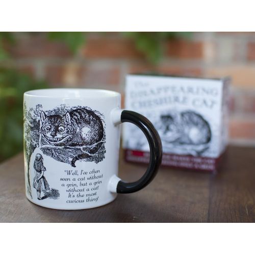  The Unemployed Philosophers Guild Disappearing Cheshire Cat Mug - Add Coffee or Tea and The Cheshire Cat Disappears Except for its Grin - Comes in a Fun Gift Box