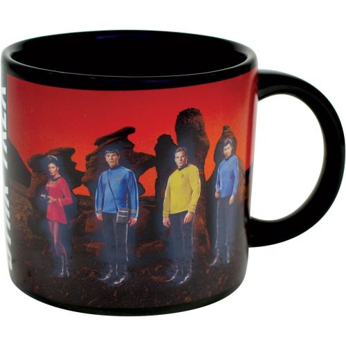  [아마존베스트]The Unemployed Philosophers Guild Star Trek Transporter Heat Changing Mug - Add Coffee or Tea and Kirk, Spock, McCoy and Uhura Appear on the Planets Surface - Comes in a Fun Box