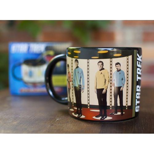  [아마존베스트]The Unemployed Philosophers Guild Star Trek Transporter Heat Changing Mug - Add Coffee or Tea and Kirk, Spock, McCoy and Uhura Appear on the Planets Surface - Comes in a Fun Box