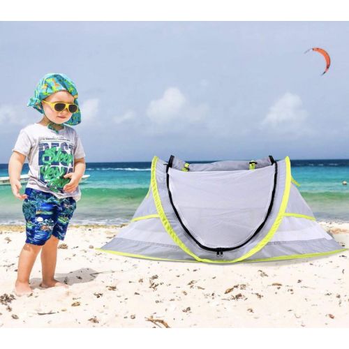  The Wayfinder Co. Wayfinder TravelTot, Baby Travel Tent Portable Baby Travel Bed Indoor & Outdoor Travel Crib Baby Beach Tent UPF 50+ UV Protection w/Mosquito Net and 2 Pegs