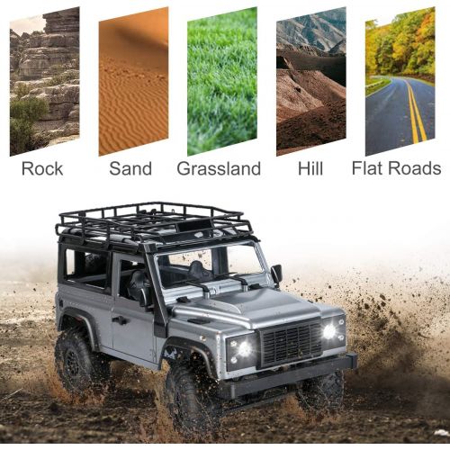  The perseids RC Car Remote Control Truck RC Rock Crawler 1:12 2.4G 4WD Off-Road High-Speed Vehicle Minitary Truck Electric Hobby Grade RTR Toy for Kids Over 14 and Adults (MN-99S(G