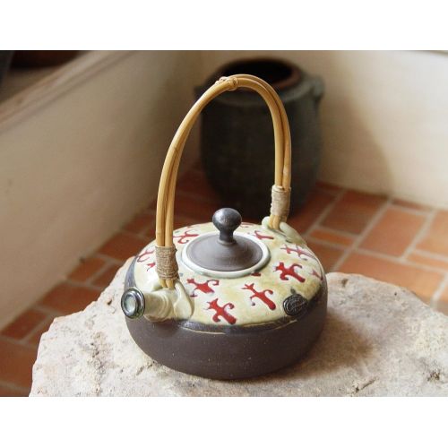  The teapot is an unique piece of art. It is wheel Stoneware Teapot, Tea Maker, Tea Pottery, Handmade Pottery, Pot for Tea, Tea Ware Pottery Teapot, Artistic Tea Kettle, Danko Pottery: Kitchen & Dining