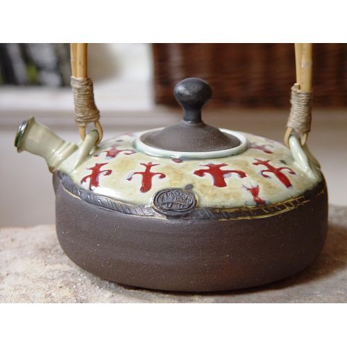  The teapot is an unique piece of art. It is wheel Stoneware Teapot, Tea Maker, Tea Pottery, Handmade Pottery, Pot for Tea, Tea Ware Pottery Teapot, Artistic Tea Kettle, Danko Pottery: Kitchen & Dining