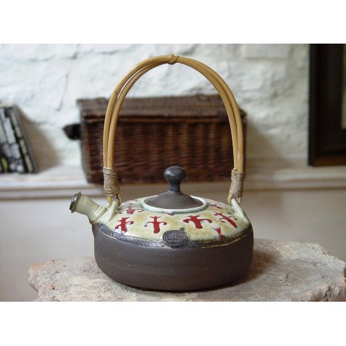  The teapot is an unique piece of art. It is wheel Stoneware Teapot, Tea Maker, Tea Pottery, Handmade Pottery, Pot for Tea, Tea Ware Pottery Teapot, Artistic Tea Kettle, Danko Pottery: Kitchen & Dining