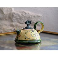 The teapot is wheel thrown on a pottery wheel, th Pottery Teapot, Coffee or Tea Pot, Ceramic Teapot, Danko Pottery, Clay Teapot, Wedding Gift, Christmas Gift, Functional Pottery: Kitchen & Dining