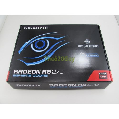  The620Guy Gigabyte GV-R270C-2GD AMD Radeon R9 270 OC 2GB GDDR5 256-Bit PCIe x16 Video Card