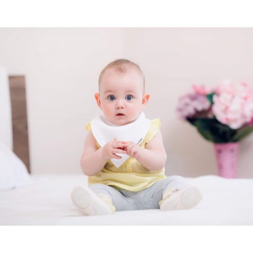  [아마존베스트]TheAZBaby Baby Bandana Drool Bibs for Boys and Girls, Organic, Plain colors, Unisex 8 Pack Baby Shower Gift Set for Teething and Drooling, Soft Absorbent and Hypoallergenic ( Solid