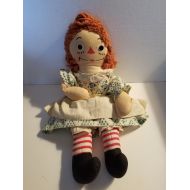 /TheAntiqueologist Vintage 1940s Raggedy Ann Doll Georgene Novelties 15 inch