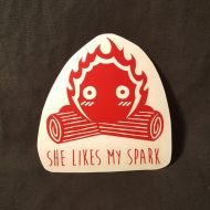 /TheArtisTreeShop Blushing Calcifer Decal