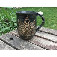 /TheArtisansStudio Lotus Flower Crystal Mug