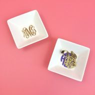 /TheBlueRaspberryShop Monogrammed Engagement Ring Dish