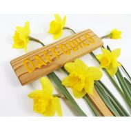/TheCommonSign DAFFODILS Garden Marker, Yellow Flower Plant Sign, Spring Garden Gift, Marker for your Flower Bulbs, Custom Garden Sign, Personalized Marker