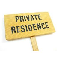TheCommonSign PRIVATE RESIDENCE, Cedar Wood Stake Sign, Routed Black Private Sign, Private Drive Sign, Driveway Marker, Trespassing Signage, Custom Sign