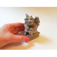 TheConcreteDaisy Female Gargoyle statue - Concrete Gargoyle - Garden decor - Concrete garden - Concrete art - Fairy garden Miniatures