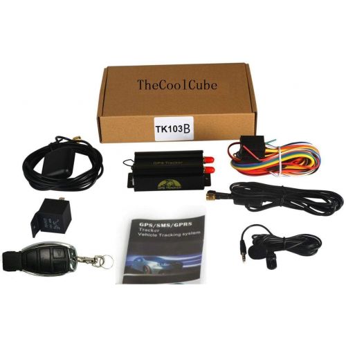  [아마존베스트]TheCoolCube Vehicle Car GPS Tracker 103B with Remote Control GSM Alarm SD Card Slot Anti-Theft GPS System Tracking Device