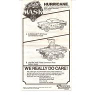 TheCopperDaisy vintage 1986 Kenner M.A.S.K. Hurricane original Instruction sheet. Free Shipping Domestic USA