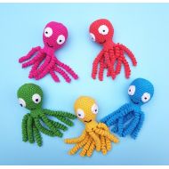 /Etsy Crochet Octopus Comfort Toy for Babies