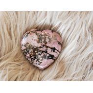 TheCrystalAngel888 Large Rhodonite Puffy Heart Rhodonite Heart Crystal Heart Heart Valentines Day Gift Valentines Day Unique Gift Gift