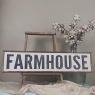 TheGreenElephantShop Framed Farmhouse Sign, Rustic Farmhouse Sign, Farmhouse Wall Decor