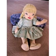 TheHeartyHearth Sale! Cute Vintage Handmade Doll w/Embroidered Features