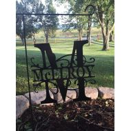 /TheInitialBarn Metal Garden Flag